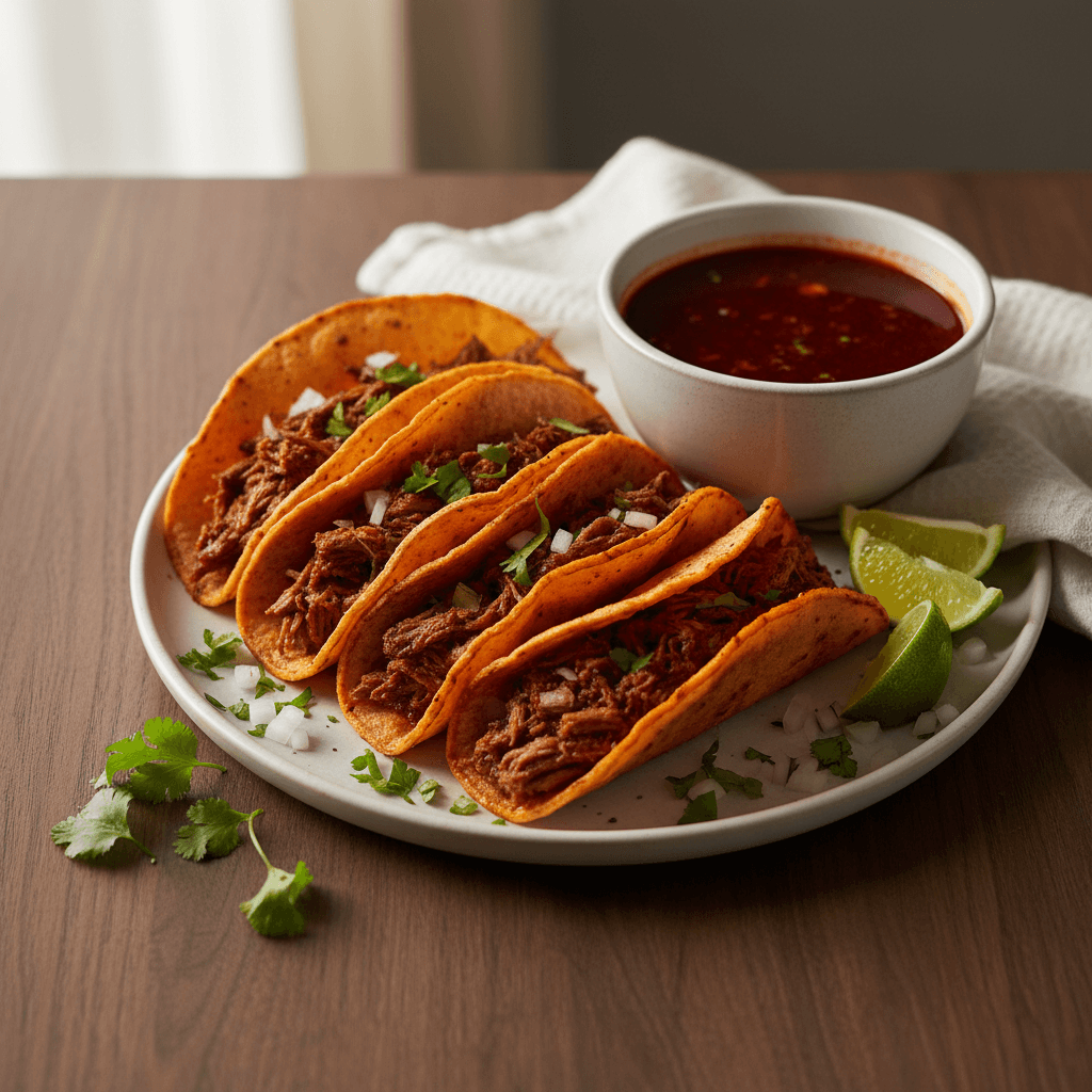 Birria Tacos au Bœuf Mijoté