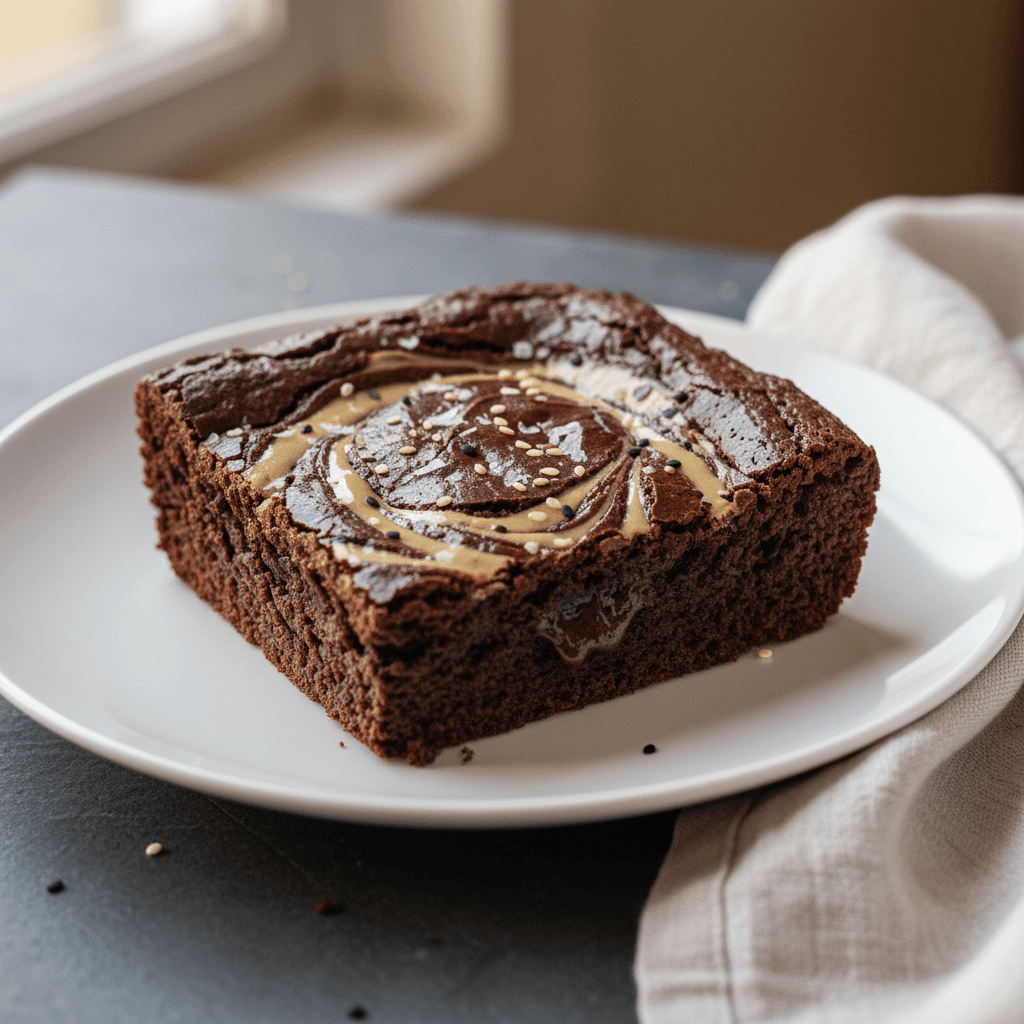 Brownie au Tahini et Fleur de Sel
