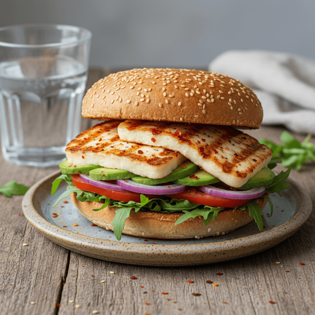 Burger Végétarien au Halloumi Grillé