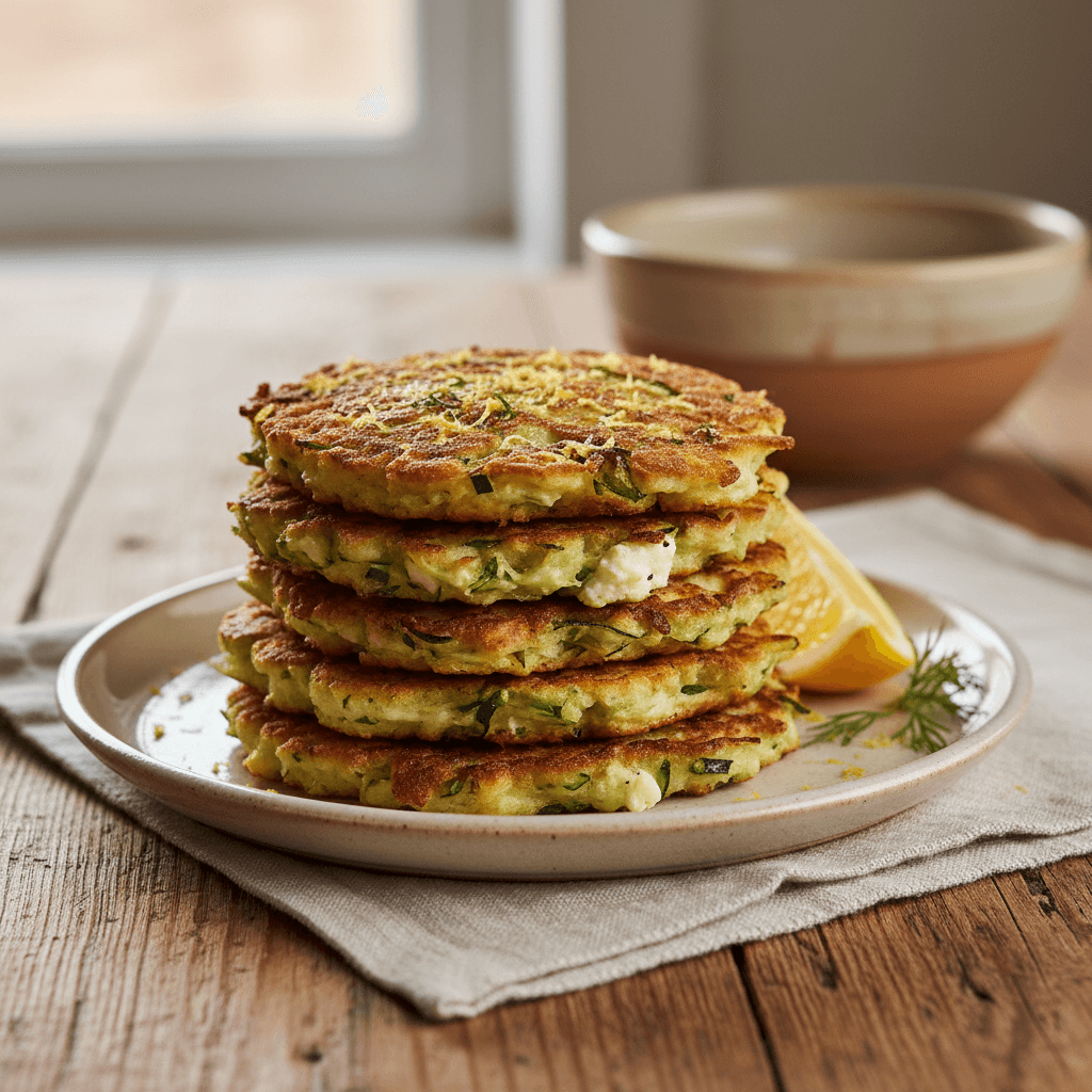 Galettes de Courgettes au Citron et Aneth