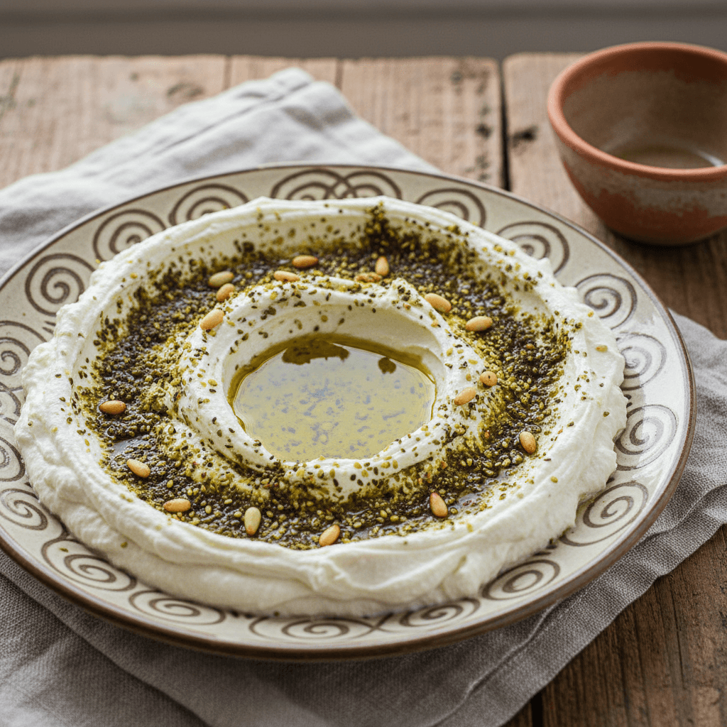 Labneh Onctueux à l'Huile d'Olive et Za'atar