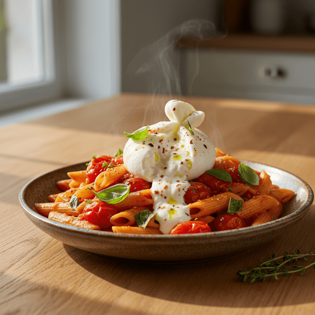 One-Pot Pasta Tomates Burrata