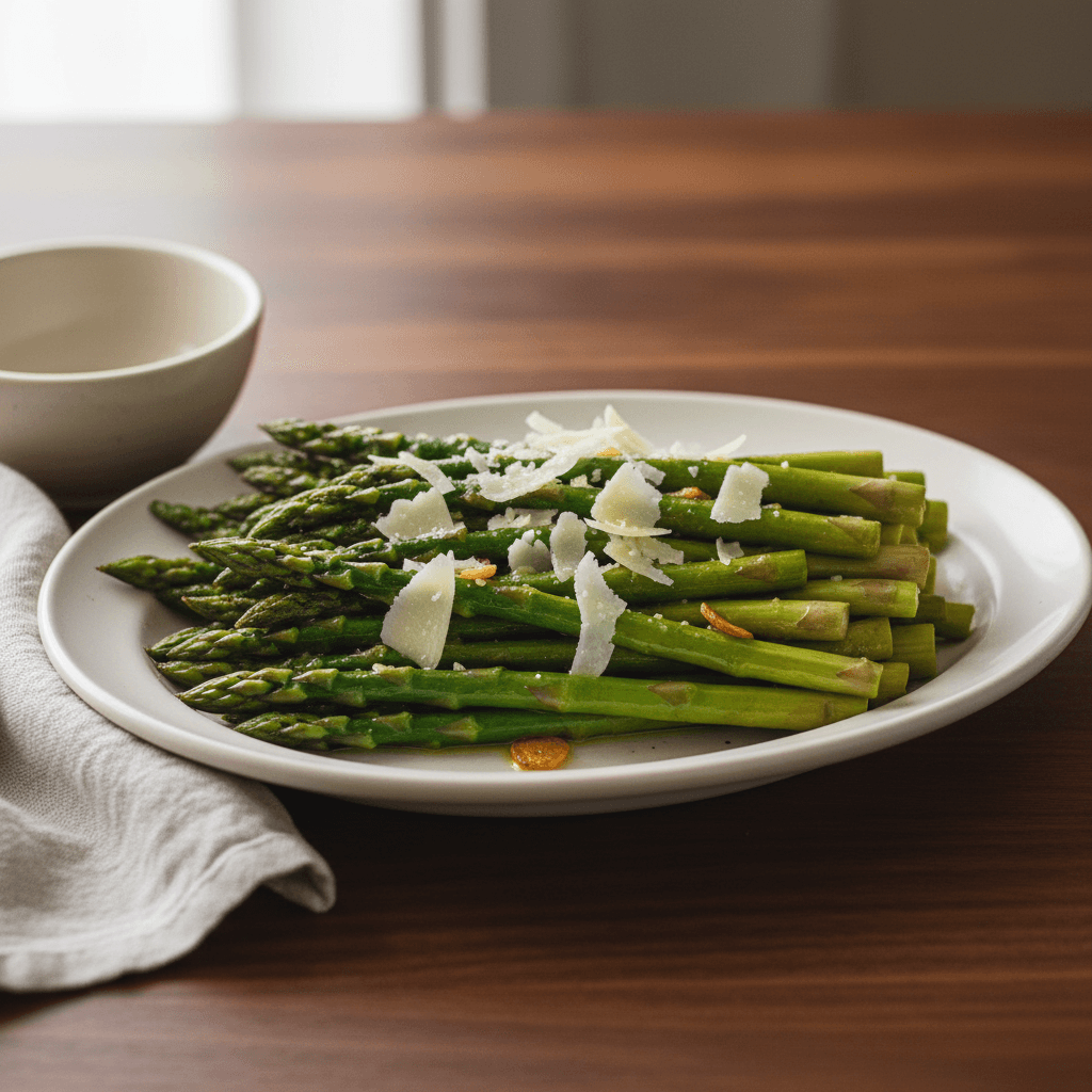 Poêlée d'Asperges Vertes au Parmesan