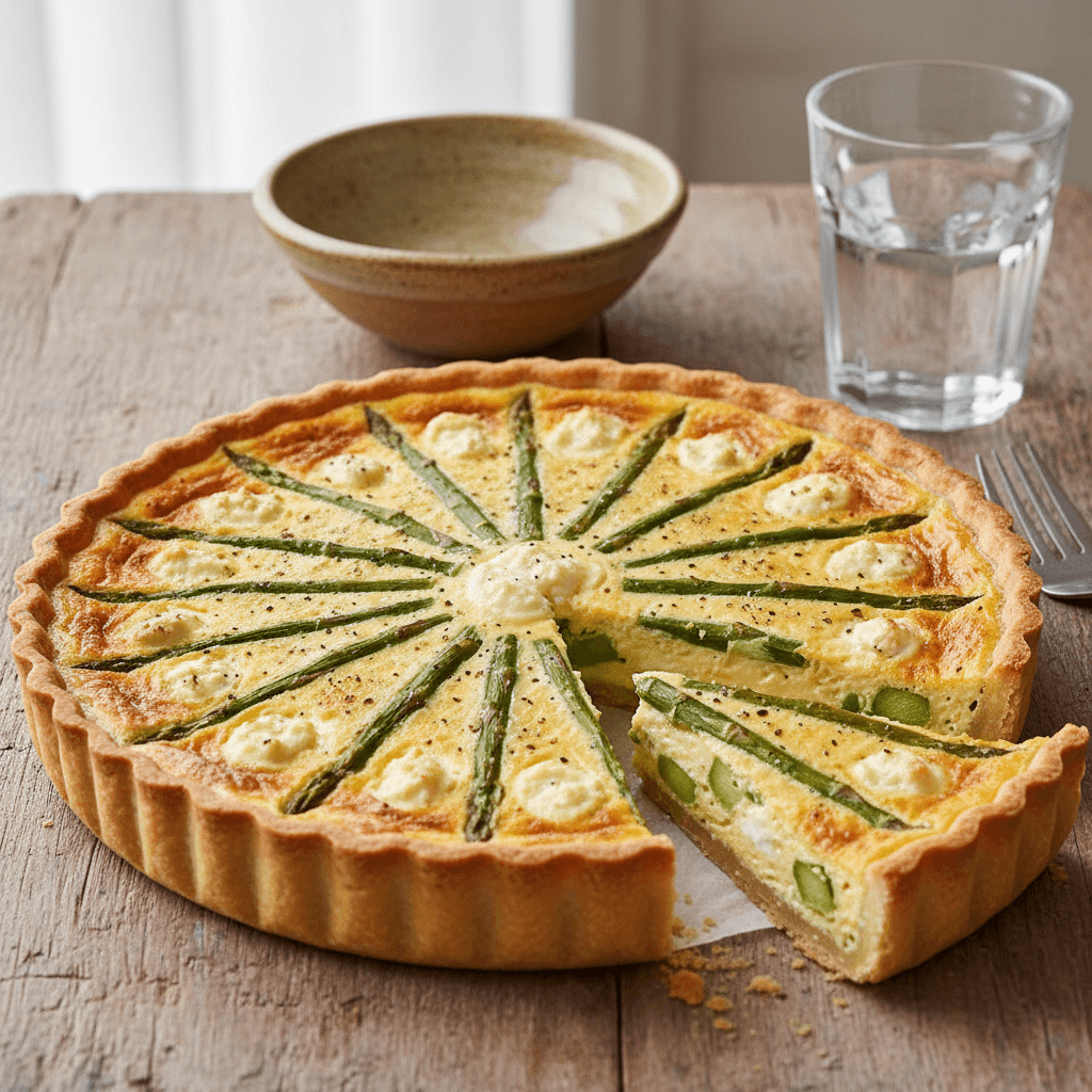 Quiche Asperges Vertes et Chèvre Frais