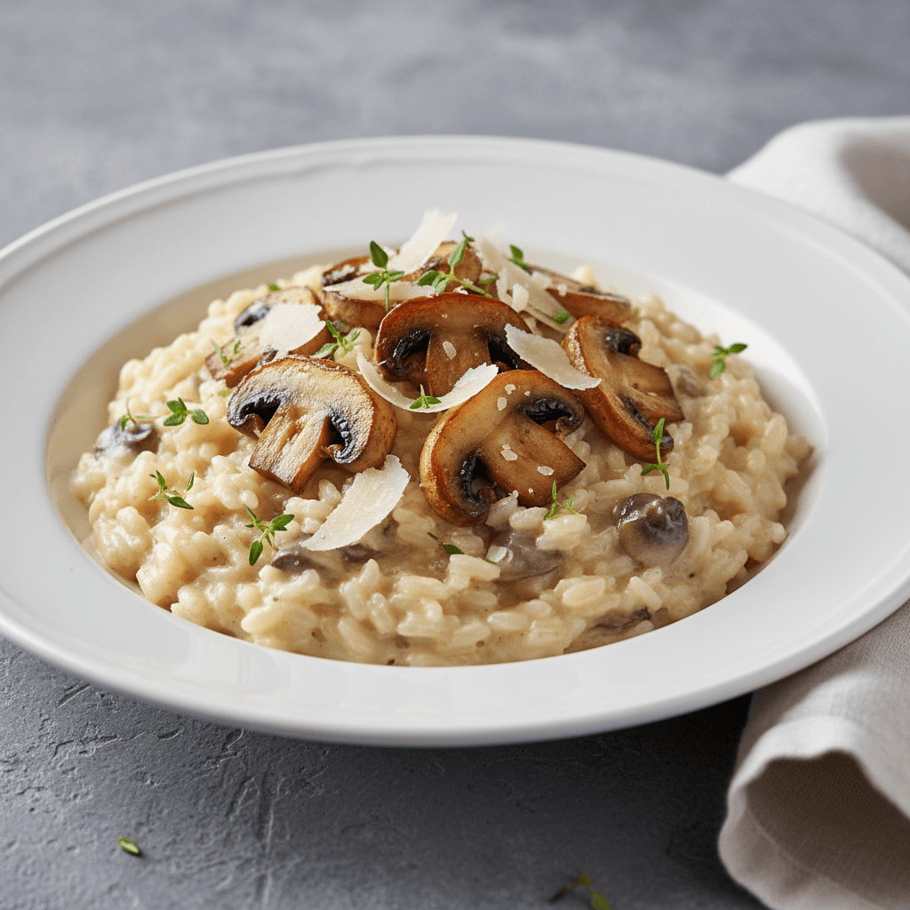 Risotto Crémeux aux Champignons de Paris