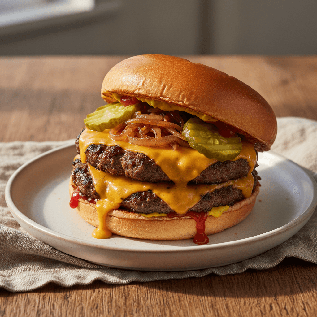Smash Burger Maison au Cheddar Affiné