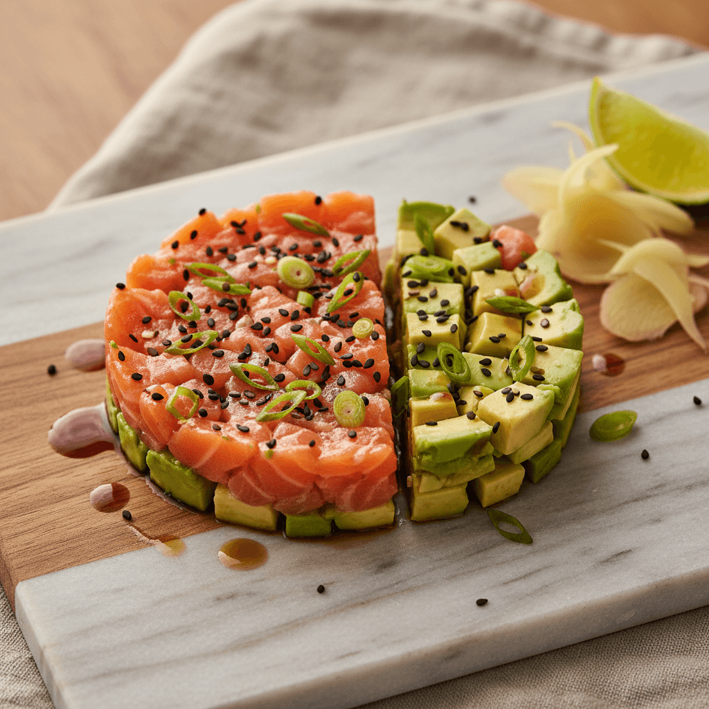 Tartare de Saumon Avocat et Sésame
