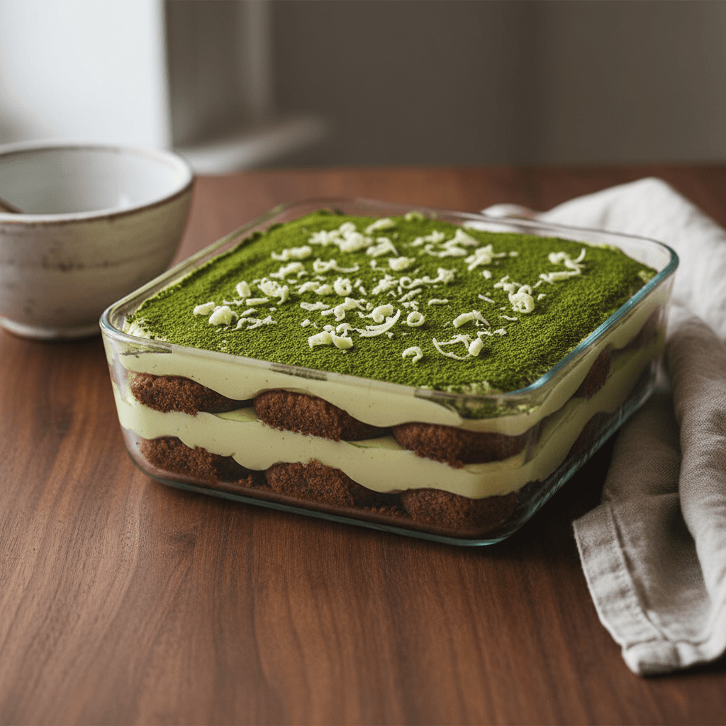 Tiramisu Matcha aux Spéculoos